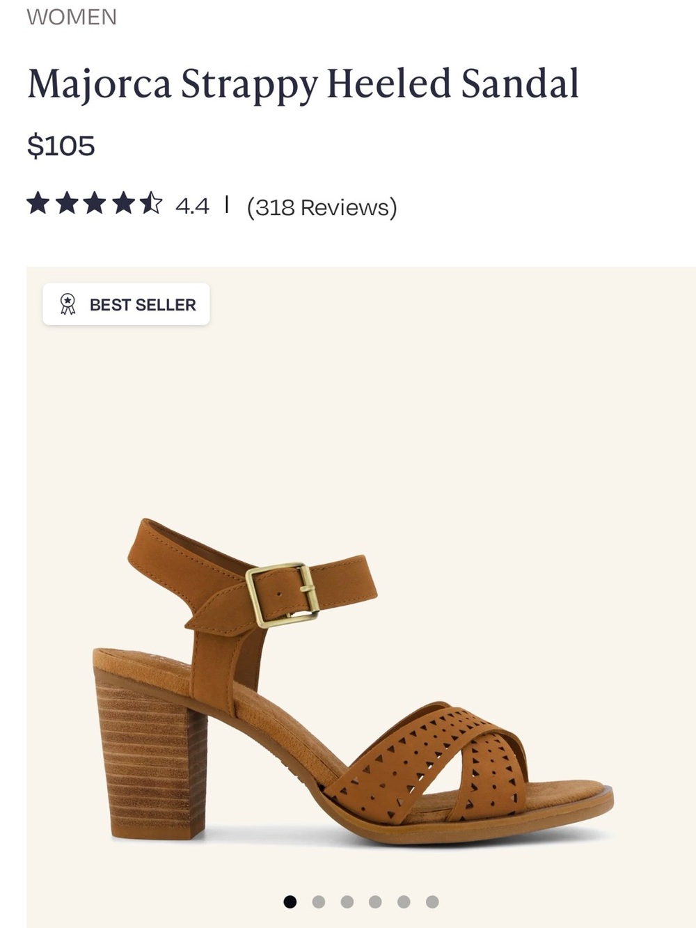 Toms Majorca Strappy Heeled Sandal Size 9 New - Picture 10 of 11